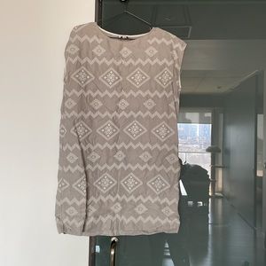 Aritzia Grey Linen Dress